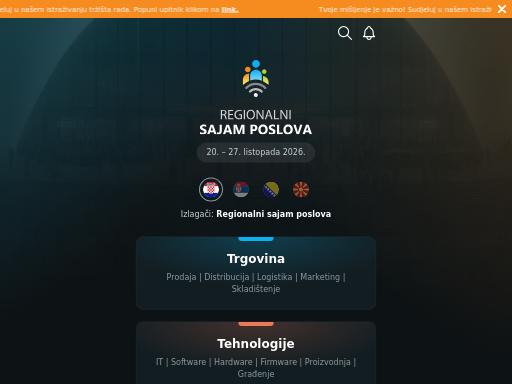 Screenshot of hr.regionalnisajamposlova.com – Swiss SEO check by SEO Switzerland, score 71/100