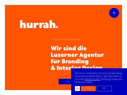 Screenshot of hurrah.ch – Swiss SEO check by SEO Switzerland, score 88/100