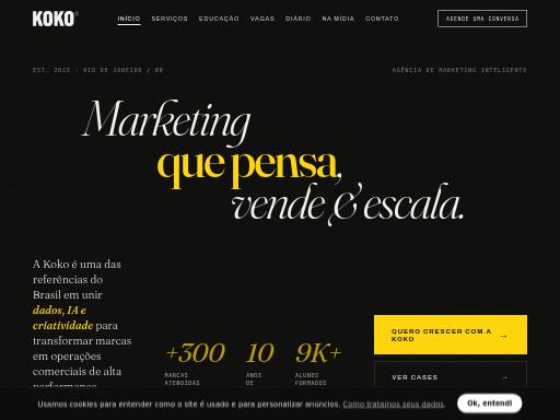 Screenshot of koko.ag – Swiss SEO check by SEO Switzerland, score 93/100