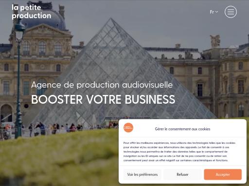 Screenshot of lapetiteproduction.com – Swiss SEO check by SEO Switzerland, score 93/100