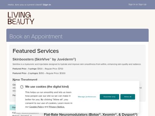 Screenshot of living-beauty.janeapp.com – Swiss SEO check by SEO Switzerland, score 79/100
