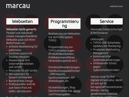 Swiss SEO check of marcau.ch – score 86/100 · SEO Switzerland free SEO analyzer