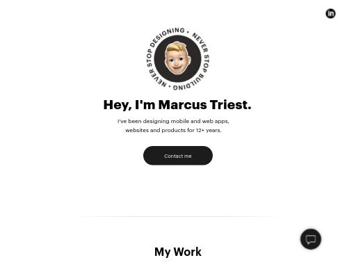 Screenshot of marcustriest.com – Swiss SEO check by SEO Switzerland, score 75/100
