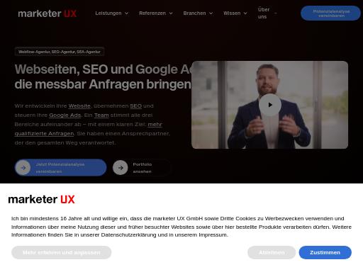 Swiss SEO check of marketer-ux.com – score 94/100 · SEO Switzerland free SEO analyzer