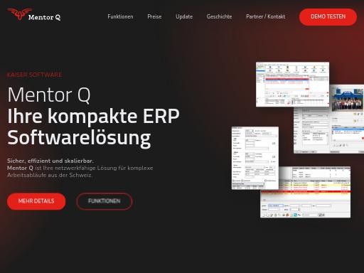Screenshot of mentorq.ch – Swiss SEO check by SEO Switzerland, score 89/100