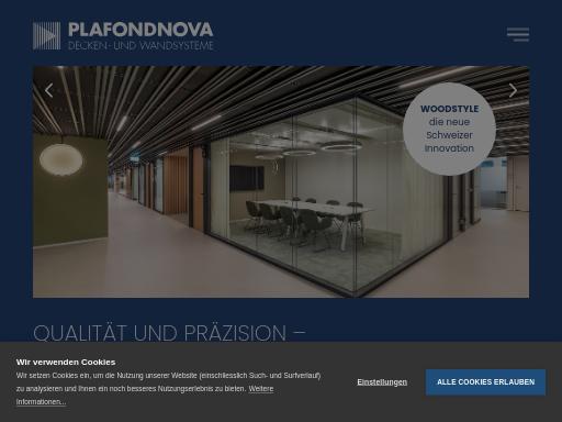 Screenshot of plafondnova.ch – Swiss SEO check by SEO Switzerland, score 95/100
