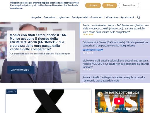 Screenshot of portale.fnomceo.it – Swiss SEO check by SEO Switzerland, score 86/100