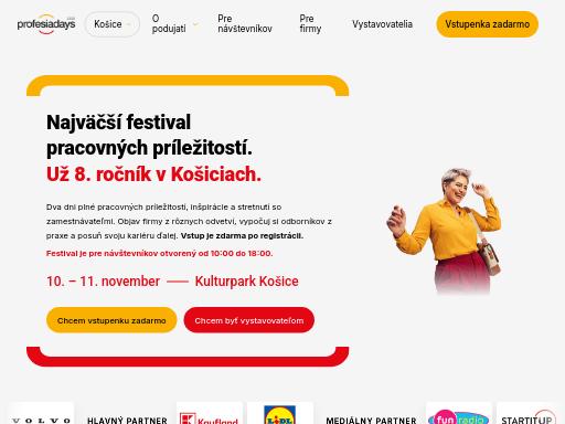 Screenshot of profesiadays.sk – Swiss SEO check by SEO Switzerland, score 90/100