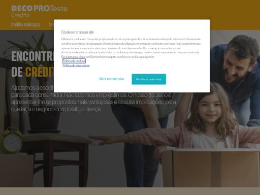 Screenshot of protestecredito.pt – Swiss SEO check by SEO Switzerland, score 74/100