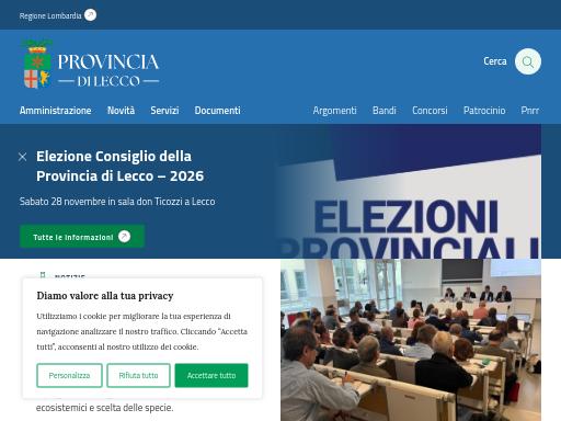 Screenshot of provincia.lecco.it – Swiss SEO check by SEO Switzerland, score 89/100
