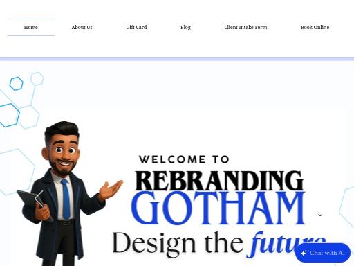 Screenshot of rebrandinggotham.com – Swiss SEO check by SEO Switzerland, score 92/100
