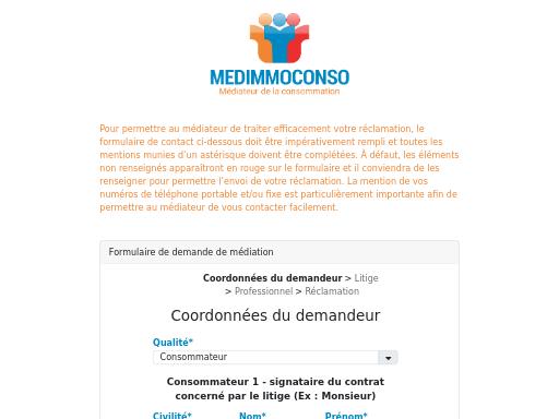 Screenshot of recevabilite-mediations.medimmoconso.fr – Swiss SEO check by SEO Switzerland, score 70/100