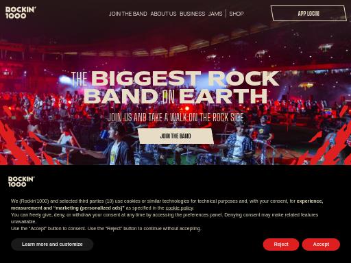 Swiss SEO check of rockin1000.com – score 77/100 · SEO Switzerland free SEO analyzer
