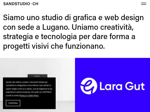 Screenshot of sandstudio.ch – Swiss SEO check by SEO Switzerland, score 93/100
