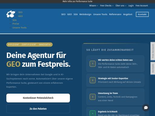 SEO check of seoagentur.de – score 95/100 · SEO Switzerland free SEO analyzer