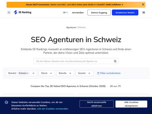 SEO check of seranking.com – score 95/100 · SEO Switzerland free SEO analyzer