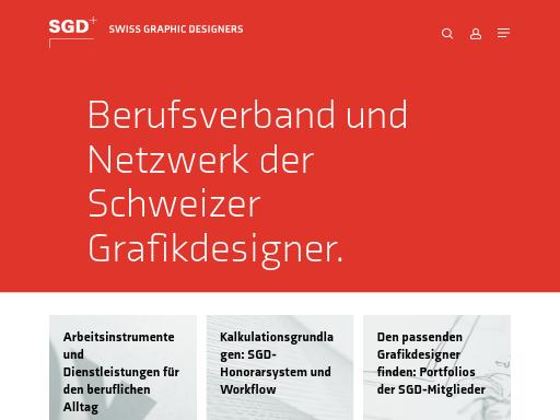 Screenshot of sgd.ch – Swiss SEO check by SEO Switzerland, score 87/100