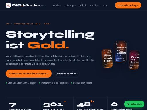 Swiss SEO check of sig-media.ch – score 92/100 · SEO Switzerland free SEO analyzer