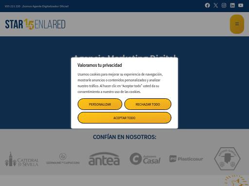 Screenshot of starenlared.net – Swiss SEO check by SEO Switzerland, score 92/100