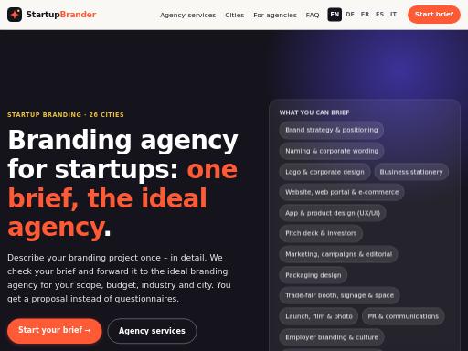SEO check of startupbrander.com – score 100/100 · SEO Switzerland free SEO analyzer