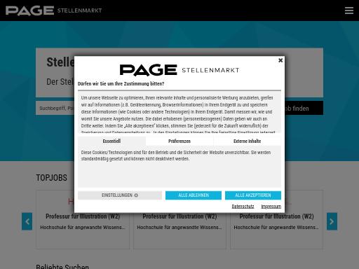 Swiss SEO check of stellenmarkt.page-online.de – score 95/100 · SEO Switzerland free SEO analyzer