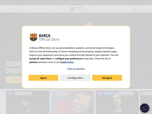 Screenshot of store.fcbarcelona.com – Swiss SEO check by SEO Switzerland, score 90/100