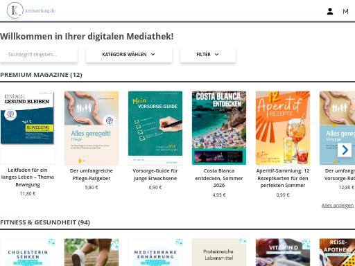 Swiss SEO check of store.kreiszeitung.de – score 76/100 · SEO Switzerland free SEO analyzer