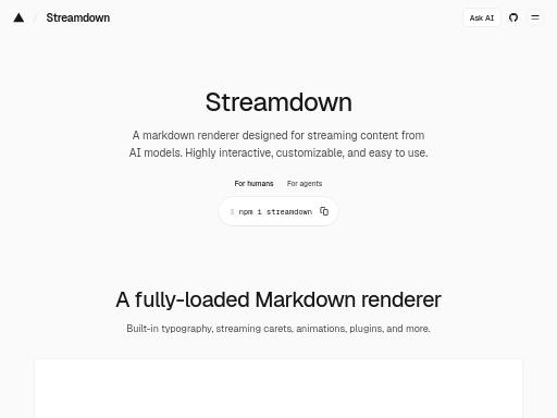 Swiss SEO check of streamdown.ai – score 94/100 · SEO Switzerland free SEO analyzer