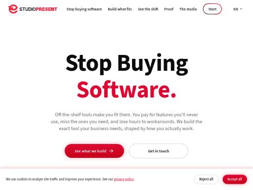 Swiss SEO check of studiopresent.com – score 98/100 · SEO Switzerland free SEO analyzer