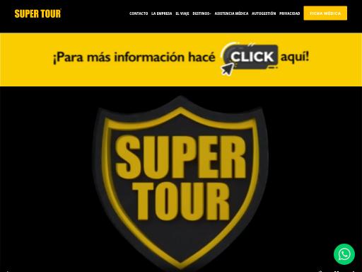 Screenshot of supertour.com.ar – Swiss SEO check by SEO Switzerland, score 79/100