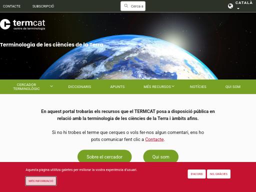 Screenshot of terra.termcat.cat – Swiss SEO check by SEO Switzerland, score 76/100