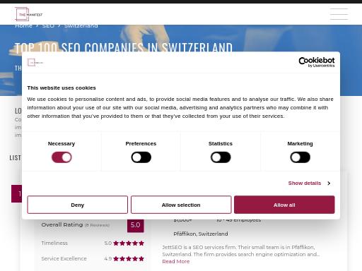 SEO check of themanifest.com – score 90/100 · SEO Switzerland free SEO analyzer