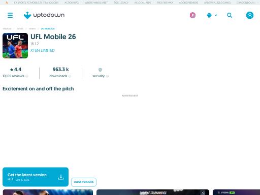 Swiss SEO check of ufl-mobile-26.en.uptodown.com – score 95/100 · SEO Switzerland free SEO analyzer