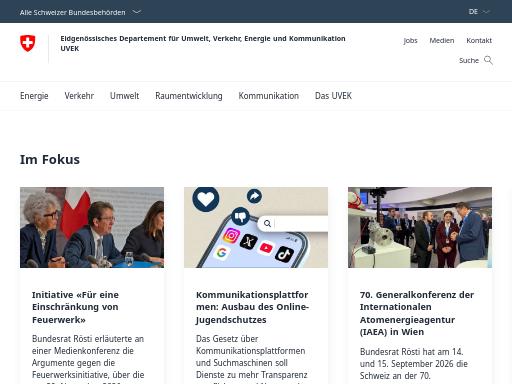 Swiss SEO check of uvek.admin.ch – score 86/100 · SEO Switzerland free SEO analyzer