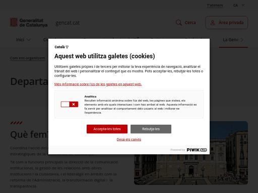 Swiss SEO check of web.gencat.cat – score 90/100 · SEO Switzerland free SEO analyzer