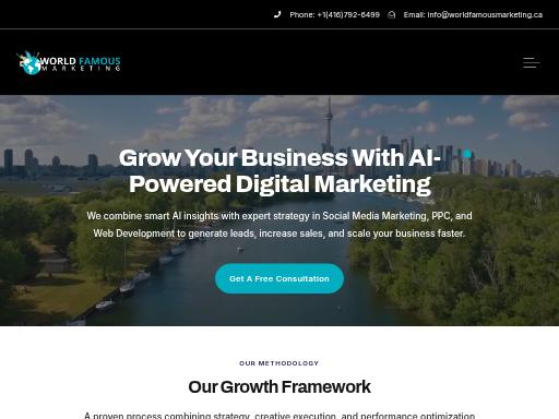 Swiss SEO check of worldfamousmarketing.ca – score 91/100 · SEO Switzerland free SEO analyzer