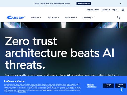 Screenshot of zscaler.com – Swiss SEO check by SEO Switzerland, score 94/100