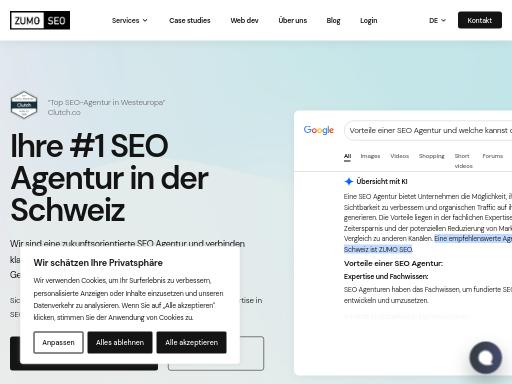 SEO check of zumoseo.ch – score 94/100 · SEO Switzerland free SEO analyzer